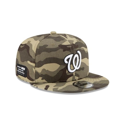 Washington Nationals Gorra | New Era MLB Armed Forces Weekend 9fifty Snapback Cap Mexico - Verdes